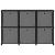 Raft expunere, 6 cuburi + cutii, negru, 103x30x72,5 cm, textil GartenMobel Dekor