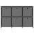 Raft expunere, 6 cuburi + cutii, gri, 103x30x72,5 cm, textil GartenMobel Dekor