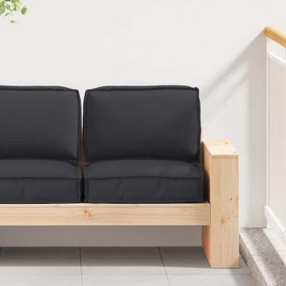 Set de perne pentru palet 2 pcs Negru Material Oxford GartenMobel Dekor