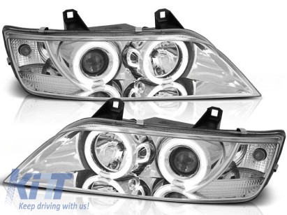 Kit de faruri tuning cu ochi de înger halogen, potrivit pentru BMW Z3 01.1996-2002 coupe / cabrio, stânga și dreapta Performance AutoTuning
