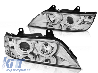 Kit de faruri tuning cu ochi de înger CCFL, potrivit pentru BMW Z3 01.1996-2002 coupe / cabrio, stânga și dreapta Performance AutoTuning