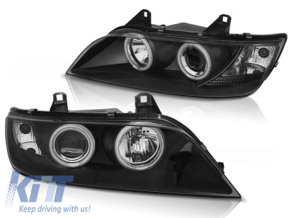 Set de faruri tuning cu ochi de înger CCFL, potrivit pentru BMW Z3 01.1996-2002 coupe / cabrio, stânga și dreapta Performance AutoTuning