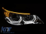 Kit de faruri tuning cu ochi de înger LED 3D, potrivit pentru BMW Seria 5 E60 sedan, E61 touring 2003-2007 cu bază cromată, stânga și dreapta, pentru modelul cu faruri halogen. Performance AutoTuning