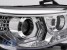 Kit de faruri tuning cu ochi de înger LED 3D, potrivit pentru BMW Seria 5 E60 sedan, E61 touring 2003-2007 cu bază cromată, stânga și dreapta, pentru modelul cu faruri halogen. Performance AutoTuning