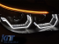 Kit de faruri tuning cu ochi de înger LED 3D, potrivit pentru BMW Seria 5 E60 sedan, E61 touring 2003-2007 cu bază neagră, stânga și dreapta, pentru modelul cu faruri halogen. Performance AutoTuning