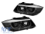 Set de faruri de tuning potrivit pentru BMW Seria 3 E90/E91 2005-2008 cu bază neagră, stânga și dreapta Performance AutoTuning
