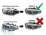 Set de faruri LED de tuning potrivit pentru BMW Seria 3 F30, F31 2015-2018 cu bază cromată, stânga și dreapta, pentru modelul cu faruri halogen Performance AutoTuning