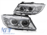 Kit de faruri xenon potrivit pentru BMW Seria 3 E90 sedan, E91 touring LCI 2009-2011 cu bază cromată Performance AutoTuning