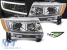 Set de faruri tuning cu lumini LED potrivit pentru Jeep Grand Cherokee 2011-2013, stânga și dreapta Performance AutoTuning