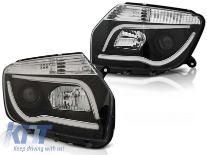 Set de faruri de tuning cu lumini LED potrivit pentru Dacia DUSTER 04.2010, stânga și dreapta Performance AutoTuning