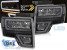 Set de faruri LED de tuning potrivit pentru Ford F150 2008-2014 cu bază neagră, pentru modelul cu lumini DRL din fabrică, cu semnalizatoare dinamice, cu funcția "Bun venit", stânga și dreapta Performance AutoTuning