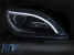 Set de faruri de tuning potrivit pentru Mercedes ML W166 2011-2015 cu bază neagră, stânga și dreapta Performance AutoTuning