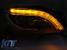 Set de faruri de tuning potrivit pentru Mercedes ML W166 2011-2015 cu bază neagră, stânga și dreapta Performance AutoTuning