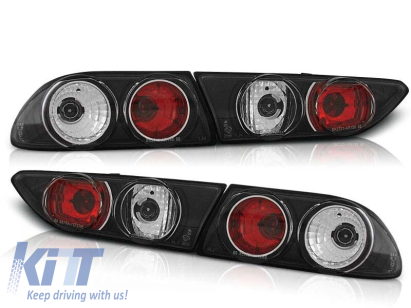Set de stopuri tuning potrivit pentru Alfa Romeo 156 10.1997-06.2003 sedan/combinate cu bază neagră, stânga și dreapta Performance AutoTuning