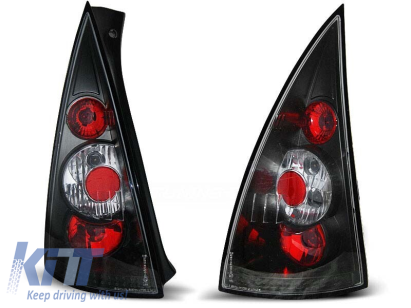 Set de stopuri de tuning potrivit pentru Citroen C3 03.2002-08.2005 cu bază neagră, stânga și dreapta Performance AutoTuning