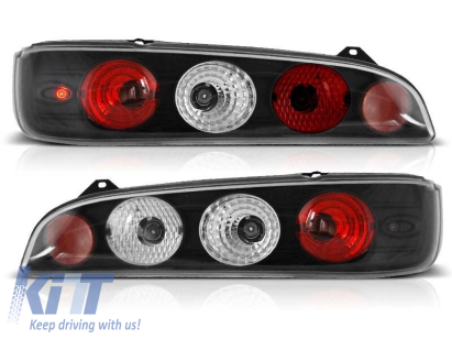 Set de stopuri tuning potrivit pentru Fiat SEICENTO 600 1998-2010 cu bază neagră, stânga și dreapta Performance AutoTuning