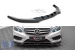 Spoiler Maxton Design versiunea 1 potrivit pentru bara de protecție sport A Design frontală pe Mercedes E-Class W212 sedan 2012-2016, lac negru Performance AutoTuning