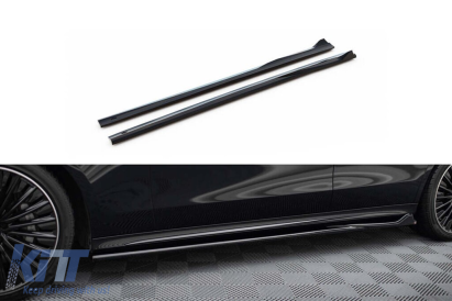 Aditive Maxton Design potrivite pentru Mercedes E-Class W214 A Design-Line sedan după 2023, lac negru Performance AutoTuning