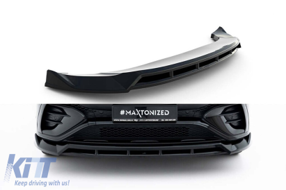 Spoiler Maxton Design potrivit pentru bara de protecție frontală a Mercedes A Design GLE 53, A Design-Line SUV W167, Coupe C167 după 2023, lac negru Performance AutoTuning