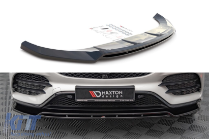 Spoiler Maxton Design potrivit pentru bara de protecție frontală A Design line a Mercedes GLS X167 după 2019, lac negru Performance AutoTuning
