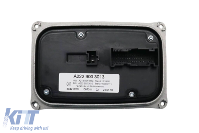 Modul drept potrivit pentru far cu lentilă dublă A2229003013 pentru Mercedes Clasa C W205, S205 2018-2020, Clasa S W222, X222 2017-2020, Clasa E W213, S213 2017-2022, CLS C257, Clasa G W464 după 2018 Performance AutoTuning
