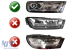 Modul LED potrivit pentru lumini DRL în faruri Xenon 4M0941475 pentru Audi Q7 2015-2019 Performance AutoTuning