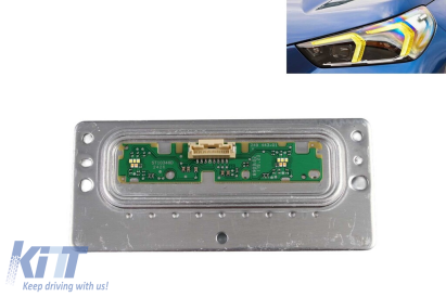 Modul stâng 63115A64445 pentru lumină DRL galbenă în farul LED adaptiv potrivit pentru BMW X1 U11 după 2022 Performance AutoTuning