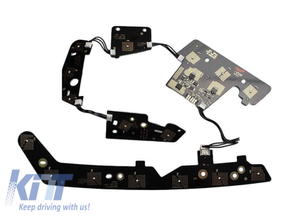 Set de plăci stângi B0007853-D potrivit pentru modulele DRL pe Jeep Grand Cherokee WK2 2014-2018 Performance AutoTuning