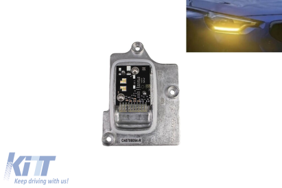 Modul drept 63115A043C2(Y) pentru lumini DRL galbene în farul de versiune Low, potrivit pentru BMW Seria 2 G42, M2 G87 2022-2025, nu este potrivit pentru faruri Adaptive LED. Performance AutoTuning