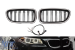 Grile de rinichi iluminate stil Iconic Glow cu fante duble potrivite pentru BMW Seria 5 F10, F11 2010-2017, negru lucios Performance AutoTuning