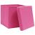 Cutii depozitare cu capace 10 buc. roz, 32x32x32 cm, textil GartenMobel Dekor