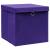 Cutii depozitare cu capace 10 buc. violet, 32x32x32 cm, textil GartenMobel Dekor