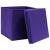 Cutii depozitare cu capace 10 buc. violet, 32x32x32 cm, textil GartenMobel Dekor