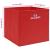 Cutii depozitare, 10 buc, roșu, 32x32x32 cm, textil GartenMobel Dekor