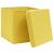Cutii depozitare cu capace 4 buc., galben, 32x32x32 cm, textil GartenMobel Dekor