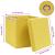 Cutii depozitare cu capace 10 buc. galben, 32x32x32 cm, textil GartenMobel Dekor