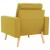 Fotoliu, galben, material textil GartenMobel Dekor