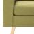 Canapea cu 2 locuri, verde, material textil GartenMobel Dekor