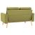 Canapea cu 2 locuri, verde, material textil GartenMobel Dekor