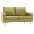 Canapea cu 2 locuri, verde, material textil GartenMobel Dekor