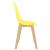 Scaune de sufragerie, 6 buc., galben, material textil GartenMobel Dekor