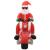 Moș Crăciun pe motocicletă gonflabil, LED, IP44, 160 cm GartenMobel Dekor