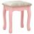 Set masă de toaletă cu taburet roz 75x69x140 cm lemn paulownia GartenMobel Dekor