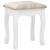 Set masă de toaletă cu taburet alb 80x69x141 cm lemn paulownia GartenMobel Dekor