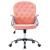 Scaun de birou pivotant, roz, piele ecologică  GartenMobel Dekor