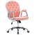 Scaun de birou pivotant, roz, piele ecologică  GartenMobel Dekor
