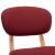 Scaune de bar, 2 buc., roșu vin, material textil GartenMobel Dekor