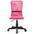 Scaun de birou, roz, 44 x 52 x 100 cm, plasă textilă GartenMobel Dekor