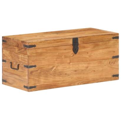 Cufăr, 90 x 40 x 40 cm, lemn masiv de acacia GartenMobel Dekor