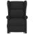 Fotoliu cu ridicare, negru, material textil GartenMobel Dekor